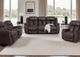 Franklin™ Warner Duvall Coffee Manual Reclining Console Loveseat-2