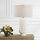 Uttermost® Window Chalk White Glaze Table Lamp-1