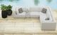 Elements International Zandara 6-Piece Beige Fabric Outdoor Sectional-1