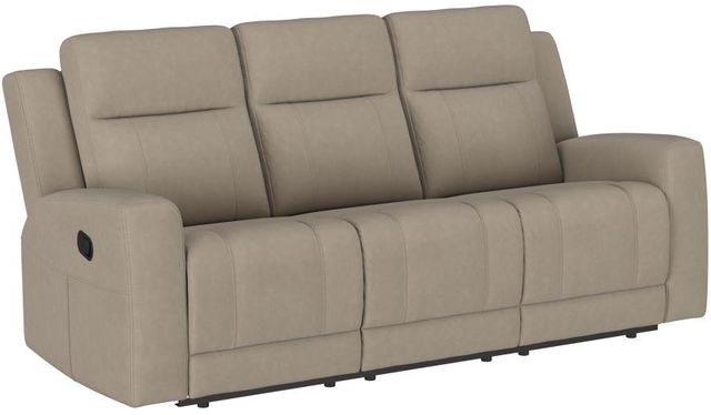 Coaster® Brentwood Taupe Manual Reclining Sofa-0