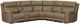 Liberty Furniture Camden 6-Piece Aline Toast Leather Leather Power Reclining Curved Sectional-0