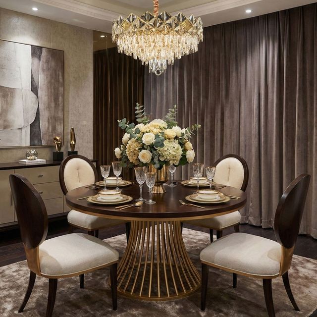 Michael Amini® Regalia Clear/Gold 13-Light Chandelier-1