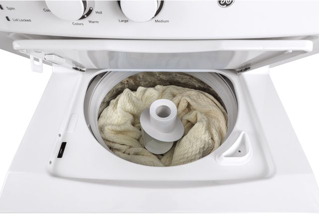 Scratch N' Dent GE® Unitized Spacemaker® 3.8 Cu. Ft. Washer, 5.9 Cu. Ft. White On White Electric Dryer-2