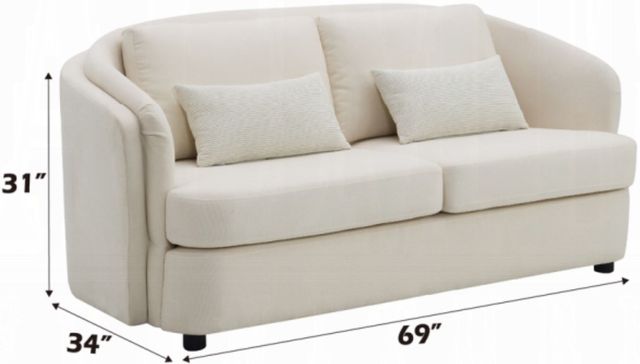 ACME Furniture Mariko Beige Loveseat-2