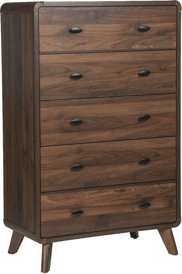 Monarch Specialties Inc. Grey/Walnut Chest-0