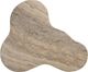 TOV Furniture Slab Travertine 22" Concrete Indoor/Outdoor Side Table-5