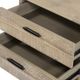 Armen Living Baly Grey Sandblast Summer Drawer Nightstand-3