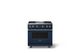 Viking® 5 Series 36" Slate Blue Pro Style Gas (NG) Range with Polished Chrome Trim-0