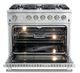 FORNO® Alta Qualita 36" Stainless Steel Freestanding Natural Gas Range-3