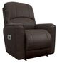La-Z-Boy® Cassian Dark Chocolate Leather Power Wall Recliner with Headrest and Lumbar-0