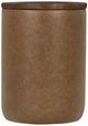 Classic Home Andra Tan Leather Round Accent Table-0
