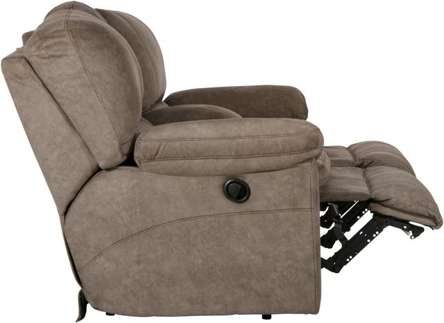 Catnapper® Reyes Portabella Reclining Lay Flat Console Loveseat with Storage and Cupholders-2