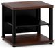 Salamander Designs® Synergy Single 20 AV Cabinet-Dark Walnut/Black-0
