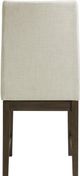 Elements International Dapper Gray/Walnut Upholstered Dining Side Chair-2