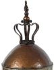 A & B Home Chrome/Copper Princely Crown Canister-1