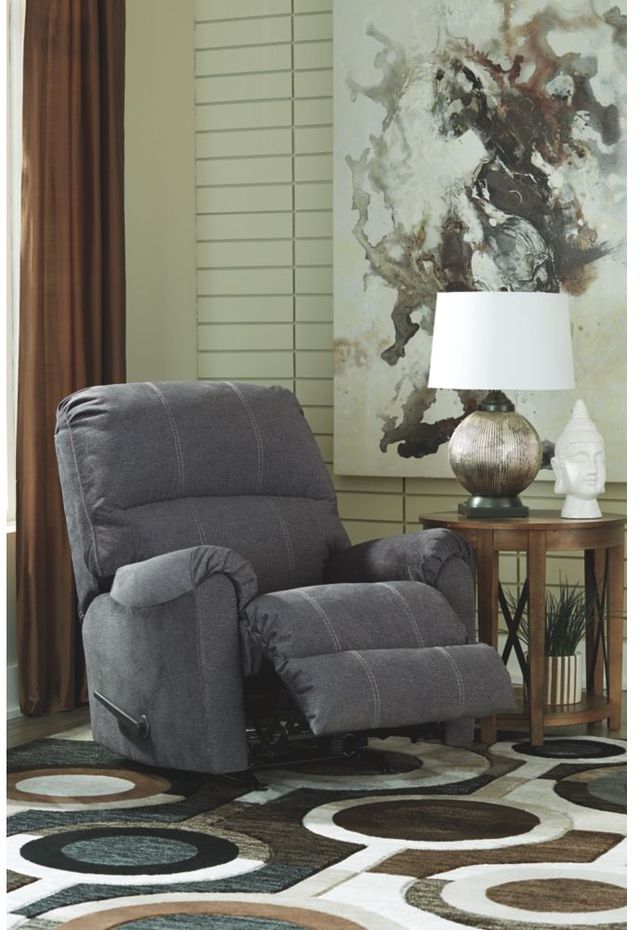 Signature Design by Ashley® Urbino Charcoal Rocker Recliner-3