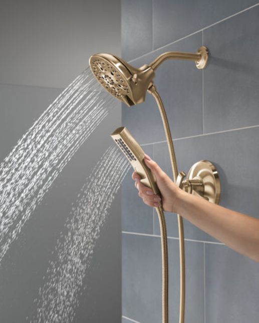 Delta Tetra® 17 Series Lumicoat® Champagne Bronze Shower Trim-2