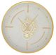 A & B Home Gold/White Wall Clock with Gear Design-1