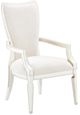 Michael Amini® La Marisia Creamy Pearl Dining Arm Chair-0