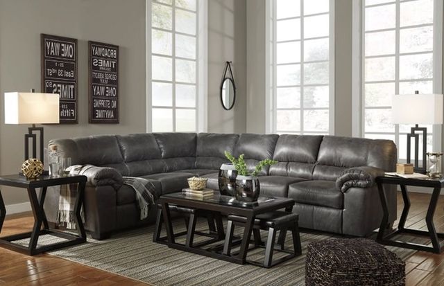 Signature Design by Ashley® Bladen 3-Piece Slate Left-Arm Facing Sectional-2