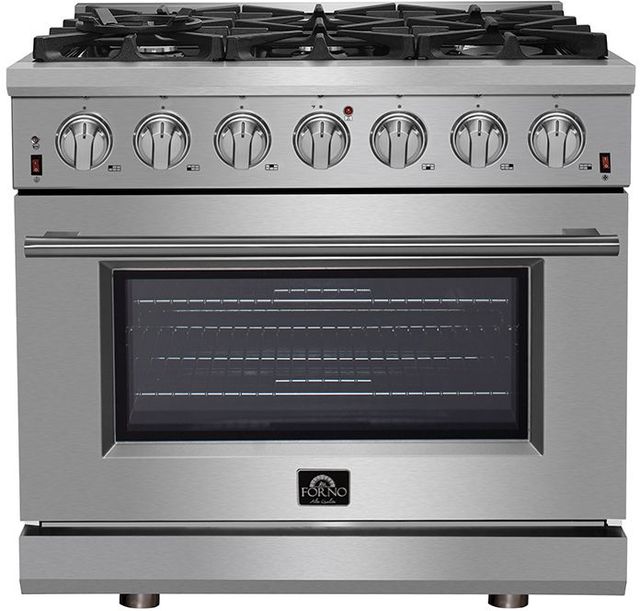 FORNO® Alta Qualita 36" Stainless Steel Pro Style Gas Range
