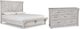 Signature Design by Ashley® Brashland 2-Piece White King Panel Bed Set-0