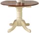 A-America® British Isles Merlot Dropleaf Table with Buttermilk Base-0