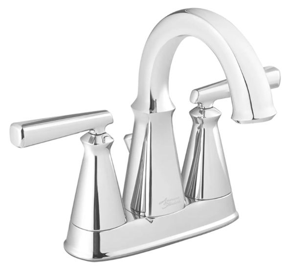 American Standard Edgemere® Polished Chrome 4" Centerset 2-Handle Bathroom Faucet with Lever Handles-0