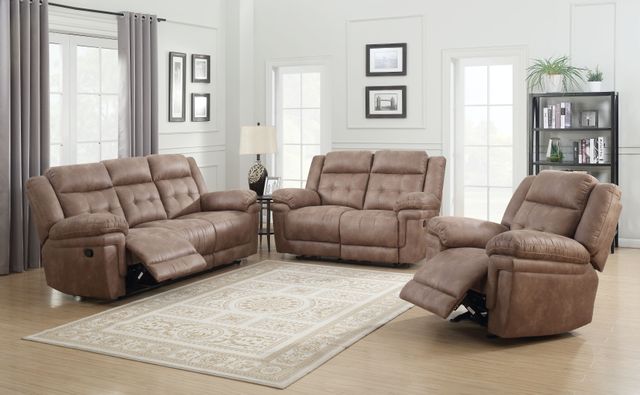 Steve Silver Co. Anastasia Cocoa Manual Reclining Sofa-2