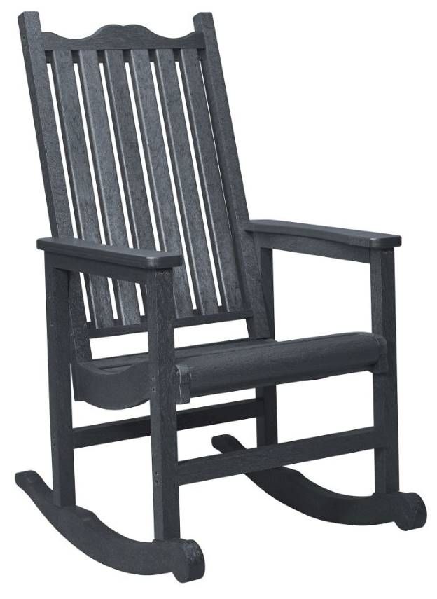 C R Plastics Plastic Outdoor Porch Rocker Becker Furniture Twin
