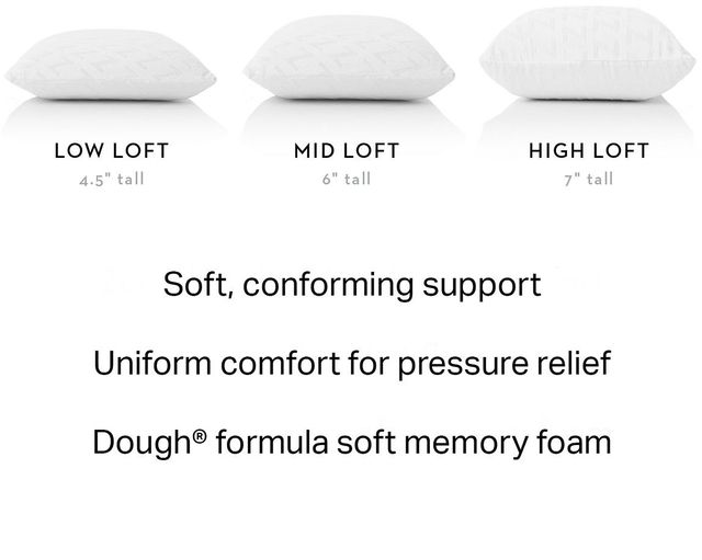 Malouf® Z® Zoned Dough® Firm Queen Pillow-2