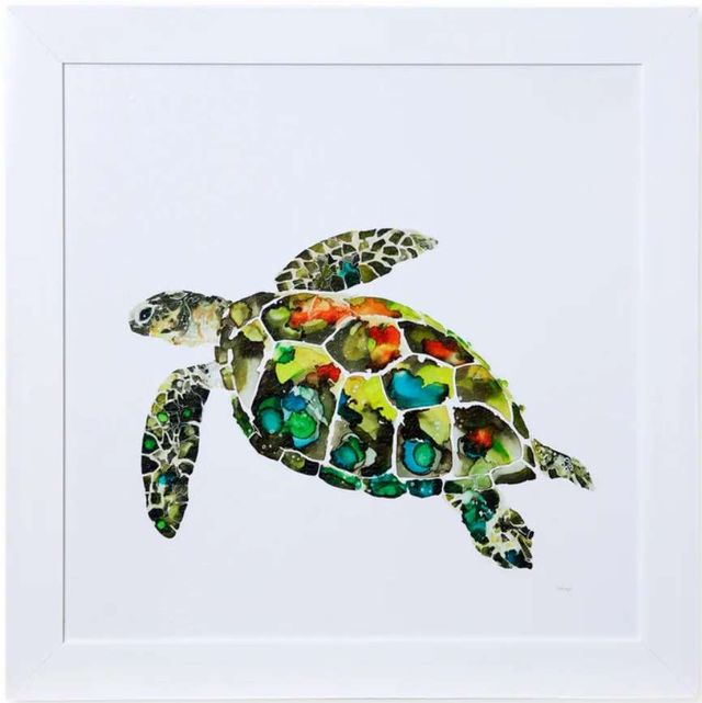 StyleCraft Riding the Eac Blue/Green/White Wall Art-0