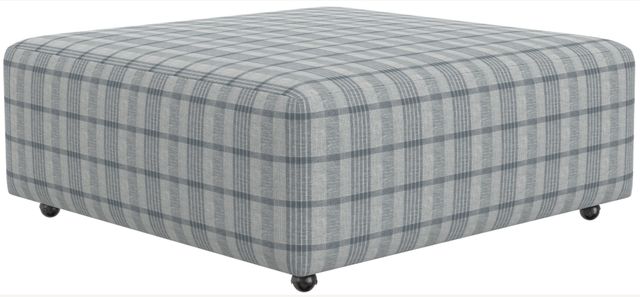 Catnapper Chappy Chambray Castered Cocktail Ottoman-0