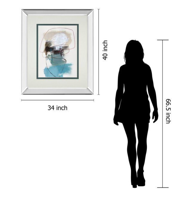 Classy Art In the Middle II by Barnes, N. Mirrored Frame Wall Art-3
