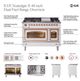 Ilve® Nostalgie II Series 48" Graphite Matte Pro Style Dual Fuel Range-4