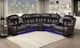 Homelegance® Ramone 3-Piece Dark Brown Power Reclining Sectional-1