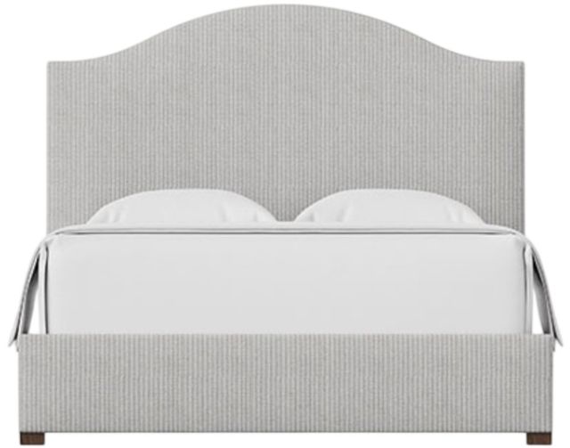 Artisan & Post by Vaughan-Bassett Emily Gray Stripe King Upholstered Panel Bed-0