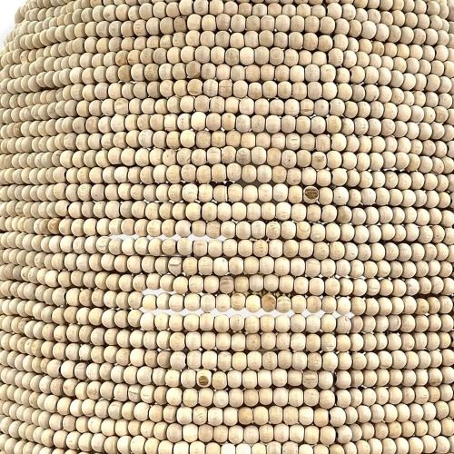 Harp & Finial® Whitaker Natural Wood Beads Chandelier-1
