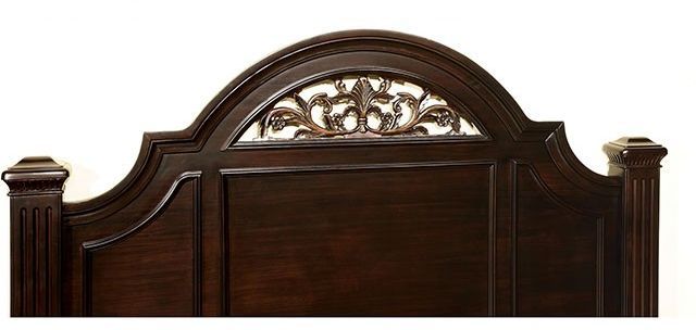 Furniture of America® Syracuse Dark Walnut Eastern King Bed-1