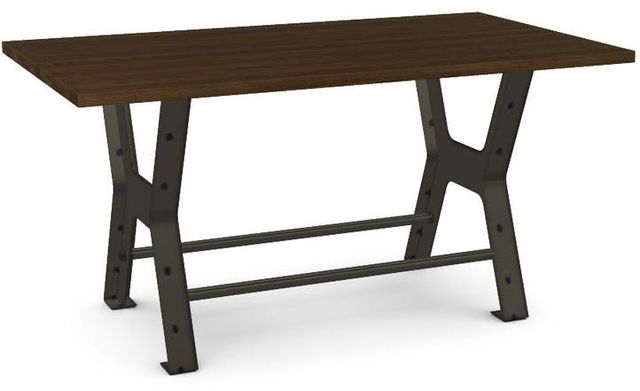 Amisco Customizable Parade 36" Solid Ash Short Counter Height Table-0