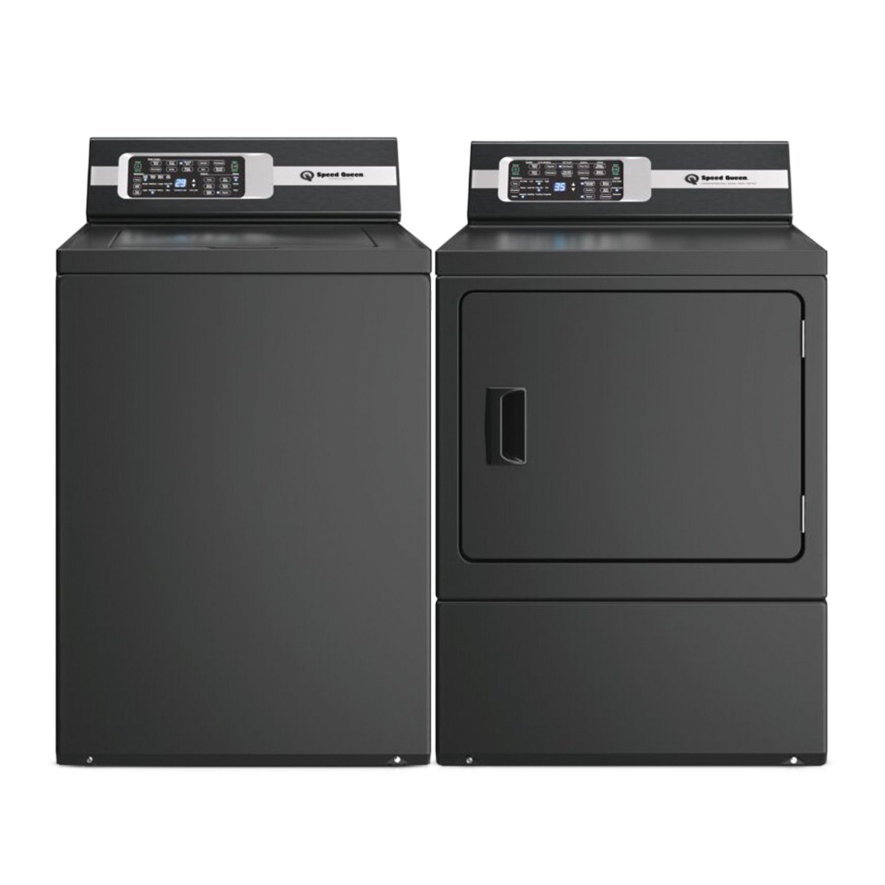 SCRATCH & DENT - Speed Queen® Matte Black Laundry Pair