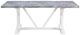 ACME Furniture Hollyn Gray Dining Table with White Base-2