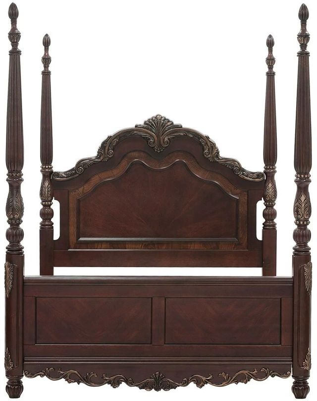 Homelegance® Deryn Park Cherry Queen Poster Bed-2