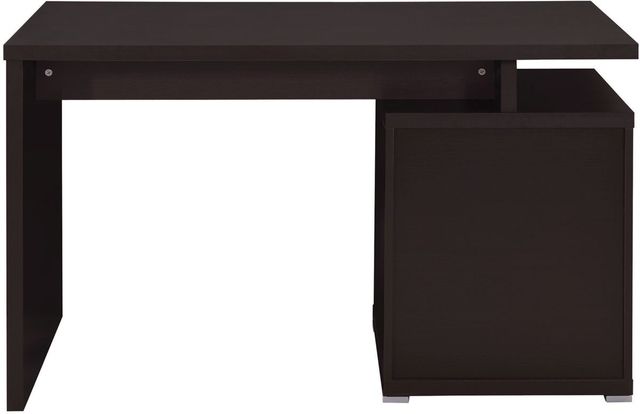 Coaster® Irving Cappuccino 2-Drawer Office Desk With Cabinet-3