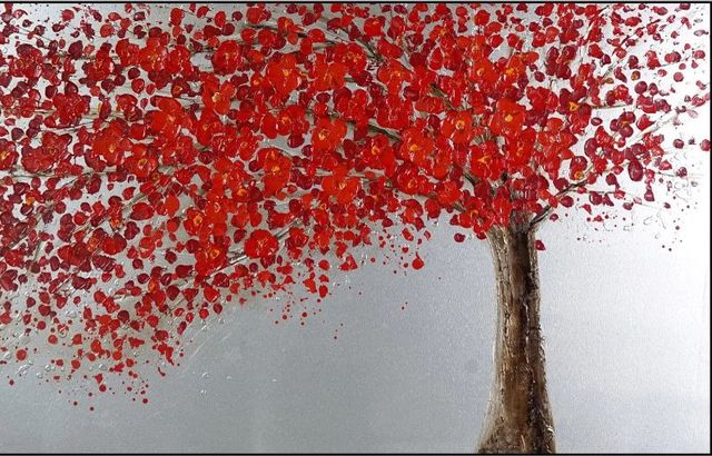 Classy Art Style 10 Hand Painted Textured Canvas with Foil Wall Art-1