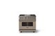 Viking® 5 Series 36" Nantucket Pro Style Dual Fuel (NG) Range with Polished Chrome Trim-3