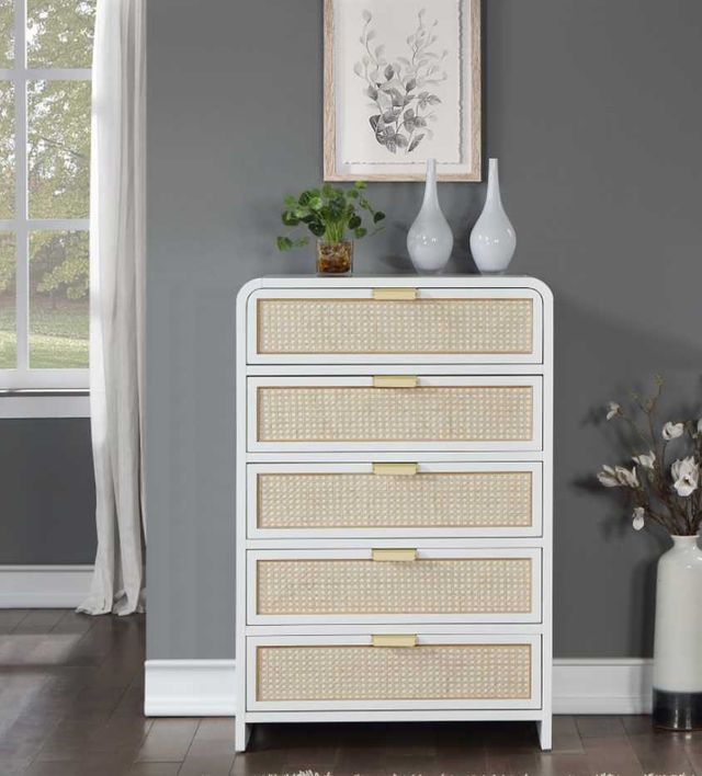 Meridian Furniture Sage White Wood Chest-3