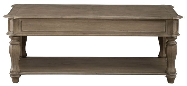 Liberty Furniture Magnolia Manor Weathered Bisque Rectangular Cocktail Table-4