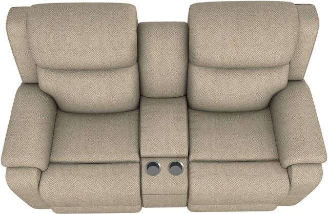 La-Z-Boy® Dorian Oatmeal Power Reclining Loveseat with Console and Headrest-4