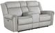 Homelegance® Brennen Mist Power Double Reclining Loveseat with Console-0